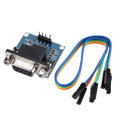 2pcs DC5V MAX3232 MAX232 RS232 To TTL Serial Communication Converter Module With Jumper Cable Geekcr