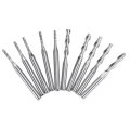 10pcs Milling Cutter 5ps 1.5mm End Mill and 5pcs Double Flutes 3.175x17mm Milling Cutter