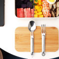 Nextool Stainless Steel Tableware Food Spoon Fork Sophisticated Portable Dinnerware Set From