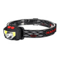 XANES XPG+2xCOB LED Headlight 6 Modes 2 Switch Modes USB Rechargeable Flashlight Cycling Fishing