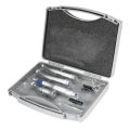 2 Holes Dental Slow Low Speed Handpiece Complete Contra Angle Push Button Tools Kit