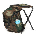 600D Max Load 150kg Oxford Cloth Folding Stool Multifunctional Storage Bag Backpack Chair Seat for C