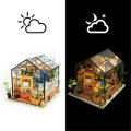 Robotime Miniature Green Garden With Furniture Children Adult Model Building Kits Doll House