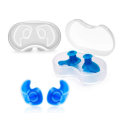 1 Pair Swimming Ear Plugs Silicone Waterproof Diving Bathing Surfing Water Sports Earplugs with Stor