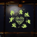 Cupid Wall Sticker Glow In The Dark Luminous Fluorescent Baby Wall Stickers Home Decor Decals