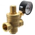 DN15 1/2` Inch Brass Water Pressure Reducing Regulator Reducer & Gauge Adjustable
