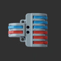 LT-623 Wire Connector 2 In 6 Out Wire Splitter Terminal Block Compact Wiring Cable Connector Push-in