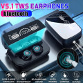 M17 TWS bluetooth 5.0 Earphone Touch Control Noise Cancelling Mic IPX7 Waterproof Sport Headset Head