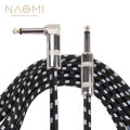 NAOMI Braided Guitar Cable 3M Guitar Line 6.35mm Bass Conductor Guitar Effect Speaker Cable For Elec