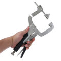 12 Inch C Clamp Dual Purpose 90 Degree Right Angle Clip Metal Fix Plier Locator for Pocket Hole Join