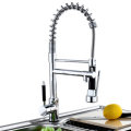 Kitchen Sink Mixer Faucet Pull Out Sparyer Tap 360 Degree Rotation Single Handle Chrome Brass Brushe