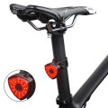 BIKIGHT 6-Modes LED Bike Rear Tail Light USB Rechargeable Bicycle Warnning Red Lamp Night Safety Rid