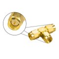 2PCS RJX Hobby RJX2252 SMA Male Plug To Dual SMA Male T-type RF Coaxial Adapter Connector