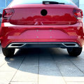 3pcs/Set Rear Bumper Diffuser Lip Spoiler Exhaust Strip Cover Trim For VW MK6