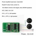 3Pcs bluetooth 5.0 Power Amplifier Board 2x3W/5W Stereo Audio Receiving Speaker Audio Amplifier Modu