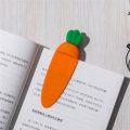 3D Stereo Carrot Shape Bookmark Fun Reading Book Folder Notes Letter for Students Stationery Gifts S