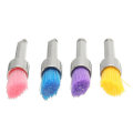 100pcs 2.35mm Shank Colorful Nylon Flat Polishing Brushes Set Polisher Prophy Brushes