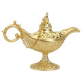 Vintage Metal Aladin Lamp Magical Aladdin`s Genie Lamp Zinc Alloy Table Decoration Classic Arabian C