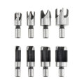 39pcs Woodworking Drill Chamfer Tool Countersink Drill Bit Set with Automatic Center Punch
