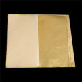 100Pcs Imitation Gold Foil Sheets Copper Leaf Sheets Transfer Leaf Sheets Gold Leaf Booklet 16cm16