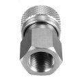 Paintball PCP 1/8 NPT Stainless Steel Female Connector Quick Disconnect Adapter