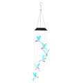 Solar Hummingbird Wind Chime Light Waterproof Color Changing Solar Powered LED