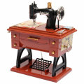 Vintage Treadle Sewing Machine Music Box Antique Gift Musical Education Toys Home Decor Fashion Acce