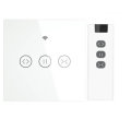MoesHouse RF WiFi Smart Touch Curtain Blinds Roller Shutter Switch With RF Remote Controller Tuya Sm
