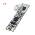 3pcs DC 9V To 24V Touch Switch Capacitive Touch Sensor Module LED Dimming Control Module Lighting Co