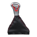 Gear Shift Knob Gaiter Boot Cover PU Leather For Audi A3 A4 A5 A6 Q7 8KD71313B Left-Hand Drive