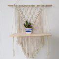 Cotton Wall Tapestry Woven Macrame Boho Plant Hanger Holder Tapestry Wall Hanging Art Home Storage D