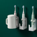 Wall Mounted Universal Electric Toothbrush Holder Rack Tooth Brush Organizer Hangable Water Cup Stan