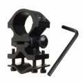 25-30mm Adjustable Tactical Flashlight Holster Scope Ring Mount Torch Clip Clamp for Cycling Fishing