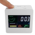 TS-S61 Digital Temperature Humidity Clock Indoor Wireless LED Calendar Alarm Clock