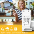 10A/2200W WiFi Smart Light Switch Diy Breaker Module APP Timer Remote Control Compatible with Alexa