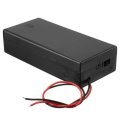 Plastic Battery Holder Storage Box Case Container ON/OFF Switch For 2x18650 Batteries 3.7V