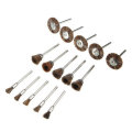 15pcs Nylon Bristle Brushes Set Deburring Cleaning Polishing Tool For Electric Grinder