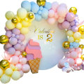 122 PCS Wedding Macaron Pastel Balloon Arch Garland Set Baby Shower Birthday Party Decor