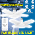 60W E26 LED Blades Garage Light Bulb Workshop Deformable Adjustable Lamp 85-265V