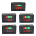 5Pcs 12-60V Digital Voltmeter Tester DC Panel Voltage Current Meter Tester Lead Acid Battery Capacit