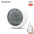 Zemismart Tuya ZB Temperature and Humidity Sensor with LCD Screen Display Real Time Monitor Smart Ho