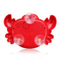 Adorable Crab Bubble Machine Music Bubble Maker Bath Baby Bath Shower Fun Red Plastic Toys