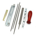 8pcs Chain Saw Sharpening Kit File Depth Gauge File Board Slot Cleaner Wooden Handle