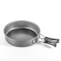 CAMPOUT 1-3 People Frying Pan Non-Stick Folding Aluminum Alloy Plate Dish Outdoor Camping Picnic Tab