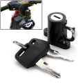 Motorcycle Helmet Lock Motor Bike Hanger Hook With 2 Black Keys