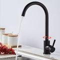 Stainless Steel Kitchen Sink Faucet Mixed 360 Rotation Hot and Cold Water Faucet With 2 Hose