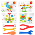 78 Pcs Drilling Screw Puzzle Jigsaw Toys Electric Drill Puzzle Toys Disassemble Children Building Br