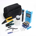 Fiber Optic FTTH Tool Kit with FC-6S Cleaver Optical Power Meter Visual Fault Locator Finder Cable C