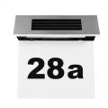 Solar Address Number Signage LED Solar House Number Light with Light Control Induction Home Lighting