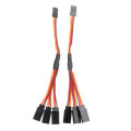 2Pcs 15cm 60 Core Y Type Servo Extension Lead Wire Cable JR Male to Female for RC Servo